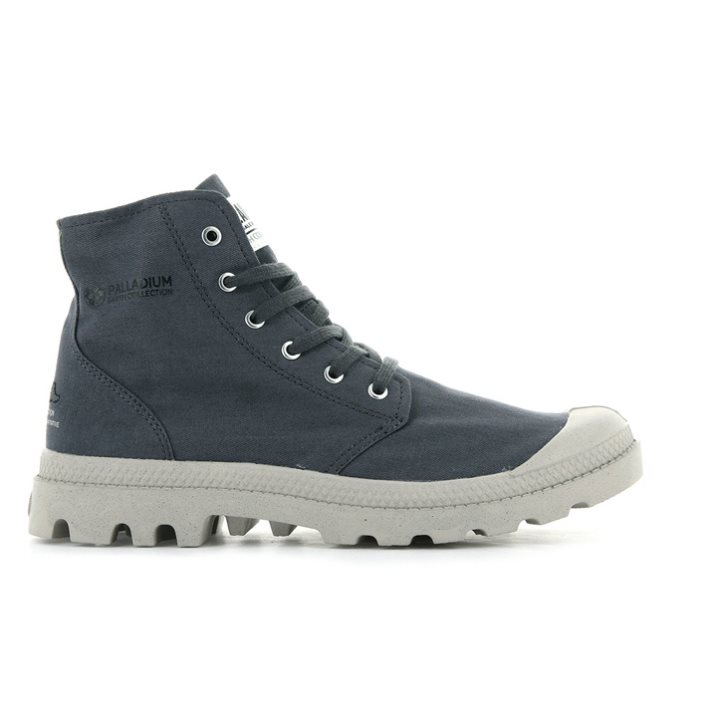 Dámské Boty Palladium Pampa Hi Organic II Tmavě Blankyt | CZ LMR-72I